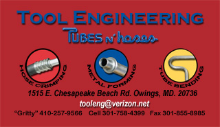 Tool Engineering - Tubes & Hoses, Hose Crimping, Metal Forming, Tube Bending